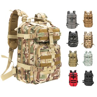 Men Army Military Tactical Backpack 1000D Polyester 30L 3P Softback Outdoor Waterproof Rucksack