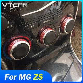 Vtear For MG ZS MG3 AC knob cover switch aluminum alloy decoration air conditioning heat control switch accessories interior