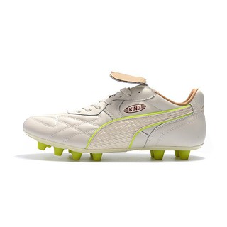 Puma King Top M.I.I CHROME FG white green mens low soccer football shoes 39-45 (1)