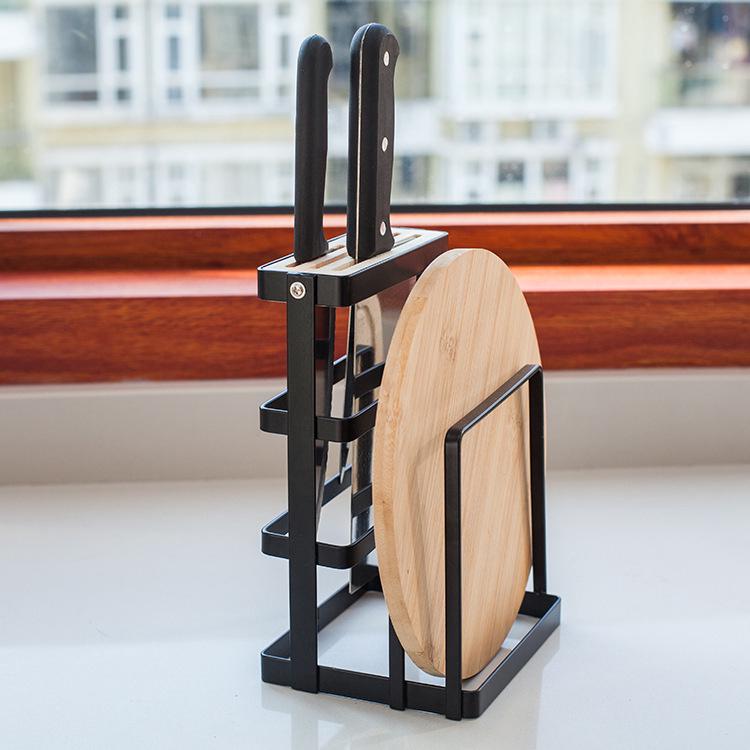 Knife holder cutting board rackcreative kitchen storage rack (1)