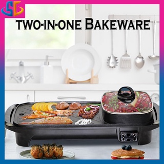 Bakeware two-in-one design five speed temperature control non-stick fast heat conduction black
