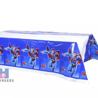 superman table cover tablecloth for long table 6people for birthday decoration alehuangpartyneeds