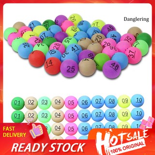 ✾PQX✾50Pcs Number 1-200 Assorted Color Lucky Dip Gaming Lottery Ping Pong Balls