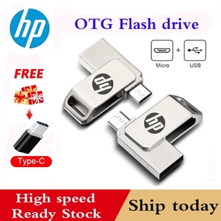 HP OTG USB Flash Drive 2TB 1TB OTG Phone Pendrive Pen Drive 2 in 1 USB Disk For Android Tablet Smartphone