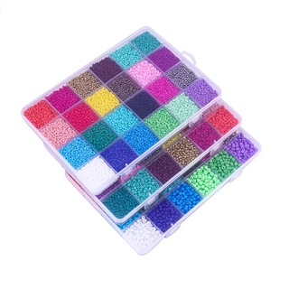 1 Box Set [24 Color] 2 3 4mm Crystal Charm Beads Glass Seed Bead For DIY Bracelet Jewelry Making Accessories