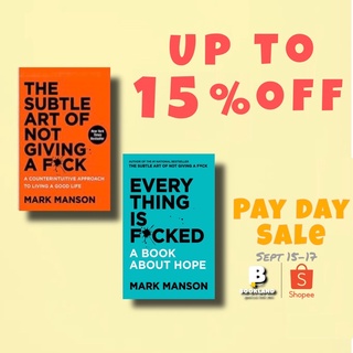In stock Mark Manson Set - The subtle art of not giving a f*ck & Everything is f*cked