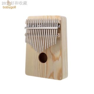 ▽17 Keys Kalimba African Solid Mahogany Wood Thumb Piano Finger Percussion Gifts