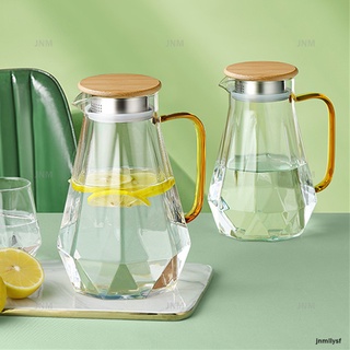 Diamond Transparent Pitcher Glass Cold Kettle Heat-Resistant Water Jug Coffee Pot Home Water Kettle Teapot (1)