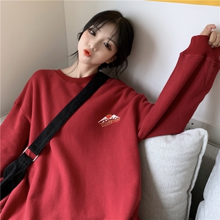 2021 Korean Harajuku Style Plus Size Fashion Velvet Sweatshirt Long Sleeve INS Women Oversized Hoodie Pullover Fleece Sweaters (2)