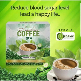 GREEN HERB INSULIN COFFEE FOR DIABETES CONTROL BLOOD SUGAR
