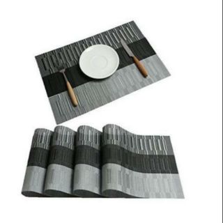 Bamboo Plastic Placemat Dining Table 12×18cm