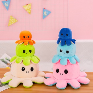 20CM Tiktok Reversible Octopus stuffed toy plushie PLUSH doll TEETURTLE MOOD SWITCHER Octupus (3)