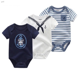 ☊Little Angels 3pc Newborn Infant Baby Cotton Bodysuit Onesies Infant Romper babies Jumpsuit