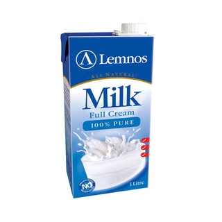 Lemnos Full Cream UHT Milk 1L x 12