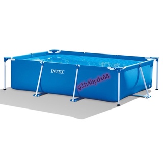 【New】INTEX 2.6m family swimming bath outdoor swimming pool folding pool