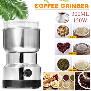 Coffee Bean Grinder Blenders For Home Kitchen Office Stainless Steel