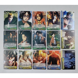 [Singles] Weiss Schwarz Attack on Titan Shingeki no Kyojin English Ed Trading Card Game Bushiroad