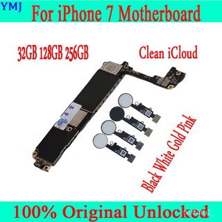 Factory unlocked for iphone 7 Motherboard 32gb 128gb 256gb 100% Original with full chips Logic Board