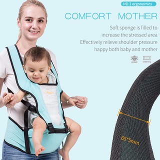MegaMall Baby Carrier Sling Wrap Portable Infant Hipseat Soft Breathable Adjustable 0-36 Months (3)
