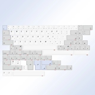 NP PBT GREY AND WHITE KEYCAPS SET (1)