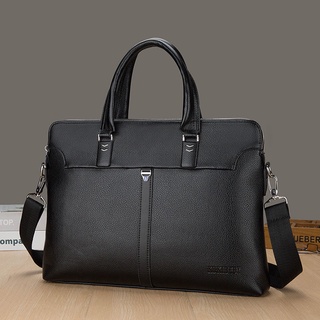 Men'S Pu Leather Texture Business Portable Briefcase