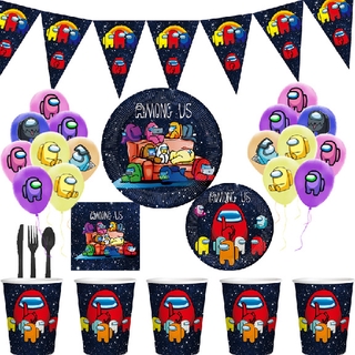 Birthday Party Supplies Balloons Banner Cups Plate Decoration Supplies