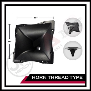 stéréo10 x 10 inches (H-1010) Horn Plastic Thread Type