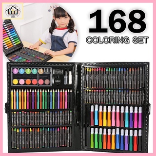 168 PCS Kids Super Mega ART Coloring Set Drawing kids Art Colorful Drawing Pencils Drawing pen