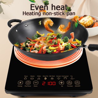 multi-function induction cooker Induction cooker smart electric stove four cooking functions 2000W (7)