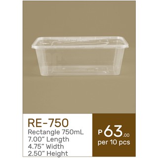 Microwavable Plastic Container All Series for Food Storage, Take out, per pack, COD Nationwide! (4)