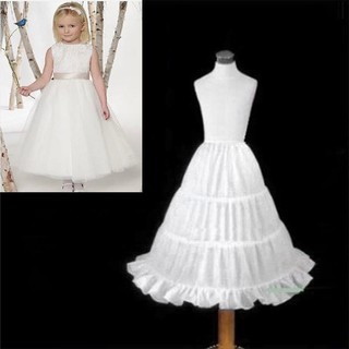 Kid's Petticoat Underskirts Half Slip for Bridesmaid Girl