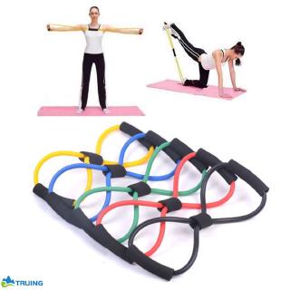 Resistance Training Bands Tube Workout Exercise for Yoga 8 Type Fashion Body Building Fitness Equipment Tool truing