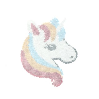 Unicorn Reversible Change Color Sequins Sew On Patches For Clothes DIY Crafts (4)
