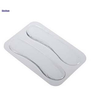 [Linshan] 1Pair Silicone Gel Heel Cushion Protector Foot Feet Care Shoe Insert Pad Insole [Hot]