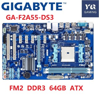 GIGABYTE GA-F2A55-DS3 Desktop Motherboard A55 Socket FM2 For AMD A10 A8 A6 A4 Athlon 32G Used