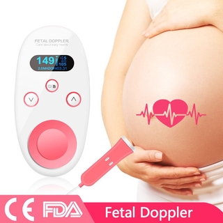 Fetal Stethoscope Doppler Fetal Monitor 2.0Mhz Prenatal Baby Heart Rate Detector Household Sonar Dop