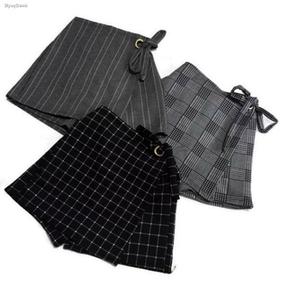 ┇∏(Skort) Skirt Shorts/Overlap Skort with Side Tie