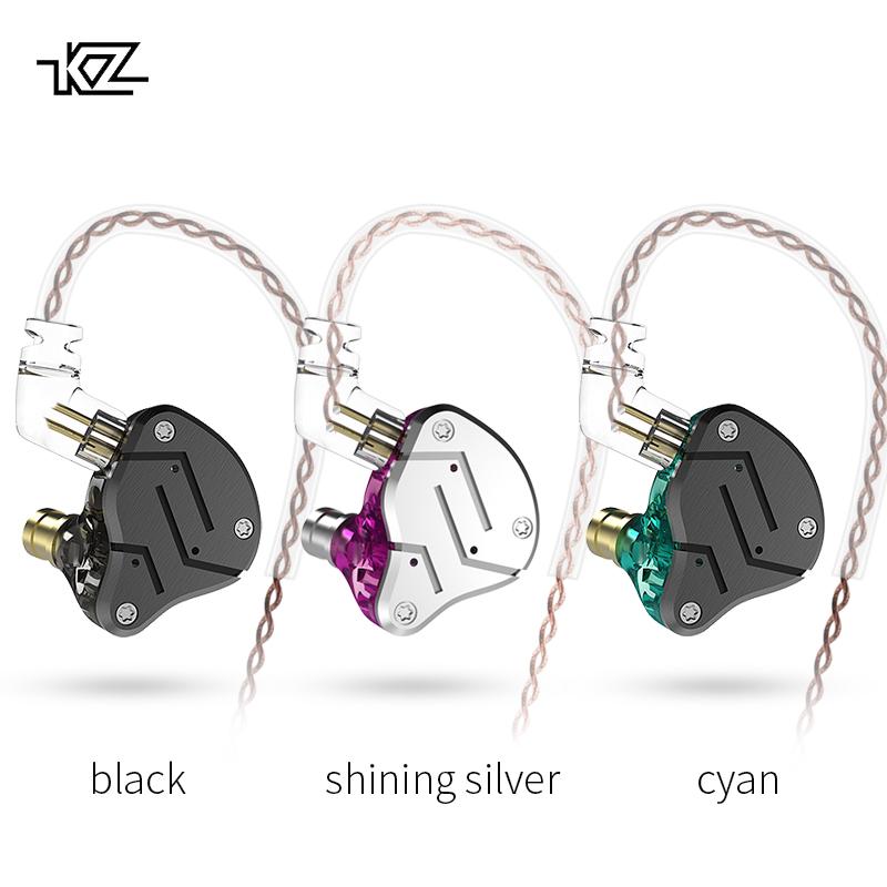 KZ ZSN 1DD+1BA Armature Dual Driver Earphone In Ear Earbuds (1)