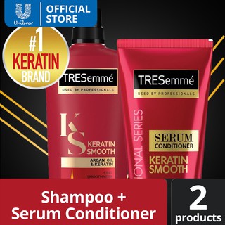 [Regimen] Tresemme Keratin Smooth Shampoo 620ml + Serum Conditioner 330ml