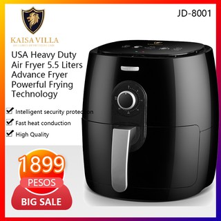 KAISA VILLA JD-8001 USA Heavy Duty Air Fryer 5.5 Liters (Advance Fryer, Powerful Frying Technology)