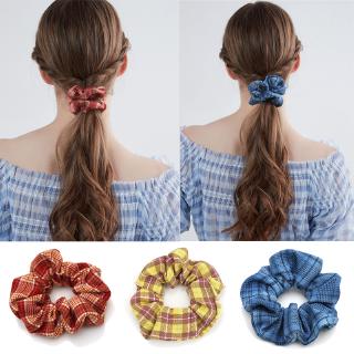 Korean Scrunchies Satin Hair Tie Girls Ponytail (3)