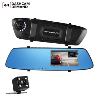 【Ready Stock】∋❧☄Dash Cam For Car Rear Dash Camera Recorder 4.3 Inch 1080P Touch Screen Mirror Dual L