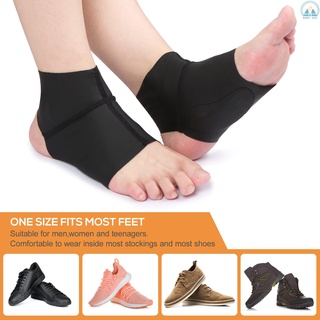 Sunny 1 Pair Compression Arch Support Brace with Gel Ankle Protector Compression Flat Foot Socks with Gel Inserts Insole Cushion for Ankle Arch Pain Relief