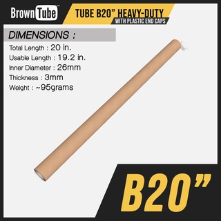 B20 Poster Tube WITH LID - Browntube Mailing Paper TubeB20 (Bighit posters documet / poster)