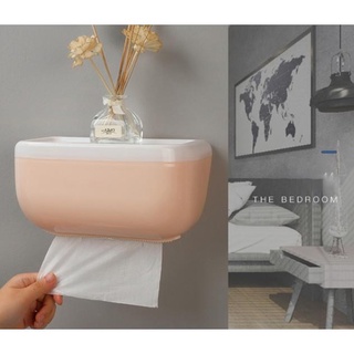 home❇◈✷Waterproof Toilet Paper Holder Wall Mounted Storage Box for Bathroom Toilet Plastic Paper Tow