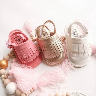 [Bayar Di Tempat]KIDS Baby Summer Casual Slippers for Girls Cute PU Material