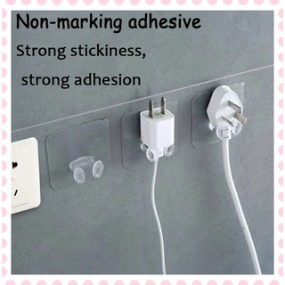 Thicken Self-Adhesive Clear Strong Plug Hook Wall Storage Multi-use Transparent Pasting Hook H