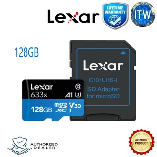 Lexar High-Performance 128GB 633x microSDHC/microSDXC UHS-I Cards