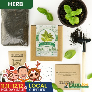 Growing Kit BASIL • Seedling Kit • Seed Starting Kit • Grow Kit • FarmJoe