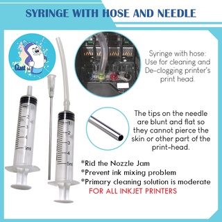 personal DIY Injector Syringe 5ml with Needle hose 2 set refill ink cartridge repair printhead